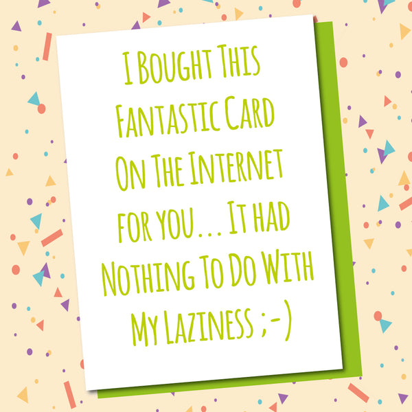 Bought a Card