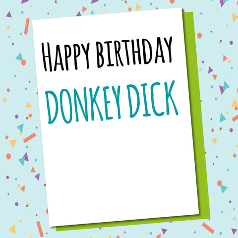 Happy Birthday Donkey Dick