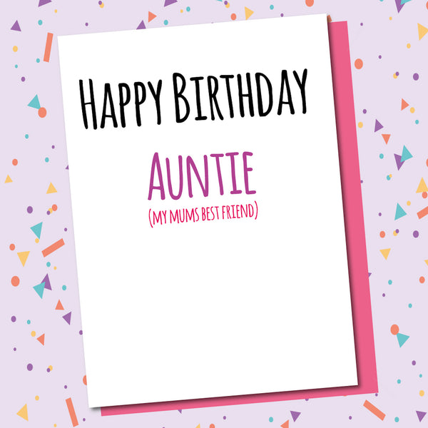 Happy Birthday Auntie