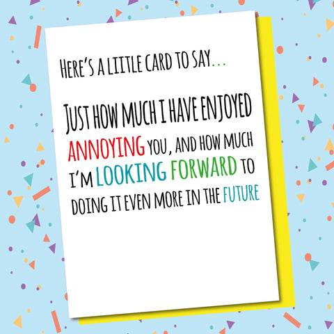 A Little Card...