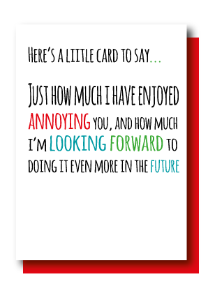 A Little Card...