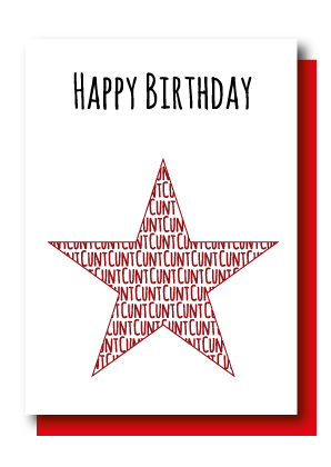 Cunt Birthday Star