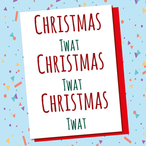 Pack Of 5 Cards, Christmas Twat