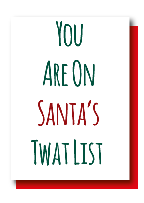 Pack Of 5 Cards, Twat List