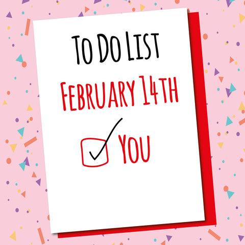 Valentines To Do List